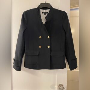 Ann Taylor cropped navy blue jacket size 4